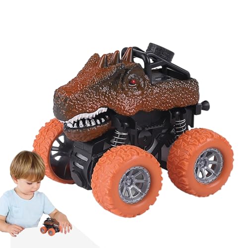 Idezek Reibungs-Dino-Autos - Pädagogische Dinosaurierautos,Tierautospielzeug für Kinder Jungen und Mädchen im Alter von 3–8 Jahren, Reibungsspielzeug, Dinosaurierspielzeug, Geschenke für Geburtstags von Idezek