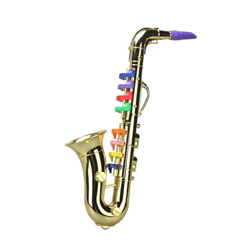 Idezek Spielzeugsaxophon, Spielzeughorninstrument - Kinder-Saxophon-Spielzeug | Instrumentensimulation, Musikinstrumentenmodelle, Musikinstrumente, multifunktionales frühes Lernspielzeug für und von Idezek