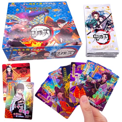 IhLux Anime Karten, 192 Stück Slayer Sammelkarten, Honor Collector's Edition Karten, Cartoon Karte Box, Trading Card Pack, Anime Spielkarten Lieblings Für Fans, Kinder, Teenager Und Erwachsene von IhLux