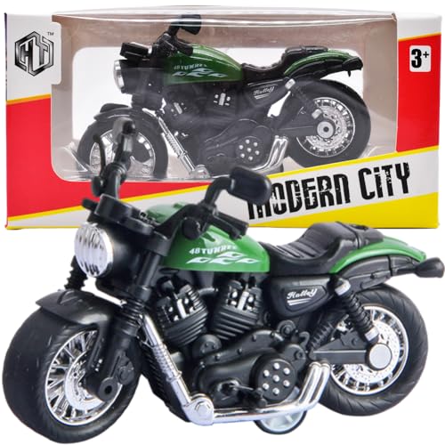 IhLux Motorrad Spielzeug für Kinder, Simulation Motorrad Modell, Legierung Motorrad Spielzeug, Motorrad Dekoration, Miniaturfahrzeug, Geschenke für Kinder-A von IhLux