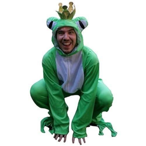 Frosch-König Kostüm, Sy12 L-XL, für Erwachsen-e Männer Frau-en, Frösche Märchen Kostüm-e Fasching Karneval Fasnacht Faschingskostüm-e Karnevalskostüm-e von Ikumaal