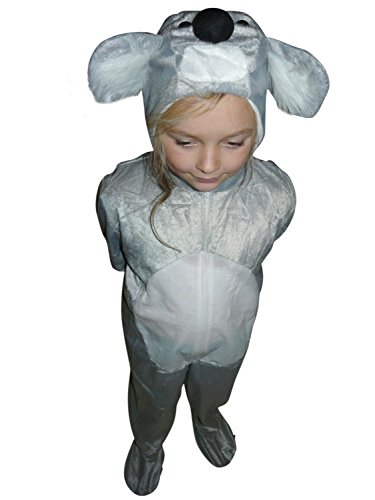 Ikumaal Koala-Bär Kostüm, J42 104-110, für Kind-er, Koalas Bären Tier-e Kostüm-e Fasching Karneval Kleinkinder-Karnevalskostüme Kinder-Faschingskostüme von Ikumaal