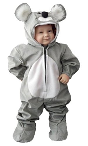 Ikumaal Koala-Bär Kostüm, J42 74-80, für Baby Babies Klein-Kind, Koalas Bären Kostüm-e Fasching Karneval Kleinkinder-Karnevalskostüme Kinder-Faschingskostüme von Ikumaal