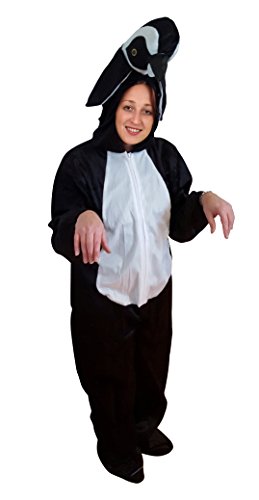 Ikumaal Pinguin-Kostüm, AN76 Gr. XL, Für hoch gewachsene Männer und Frauen! Pinguin-Kostüme Pinguine als Faschings- Karnevals Fasnachts-Geschenk für Erwachsene von Ikumaal