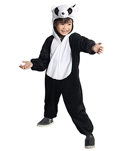 Ikumaal Panda-Bär Kostüm, An75 104-110, für Kind-er, Pandas Bären ZOO Tier-e Kostüm-e Fasching Karneval Kleinkinder-Karnevalskostüme Kinder-Faschingskostüme von Ikumaal