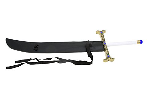 FarEastDayDream Dream2reality Cosplay One Piece Hawk-Eyes Shichibukai Mihawk The Black Blade Straight Version mittel gekohltem Stahll Sword von Il Nuovo Mondo