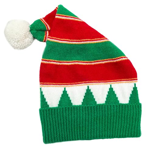 Illkjasfc Gestrickte Weihnachtsmannmützen Gestreifte Mützen Für Urlaubspartys Die Liebe Schenken Neujahrsparty Cosplay Zubehör von Illkjasfc