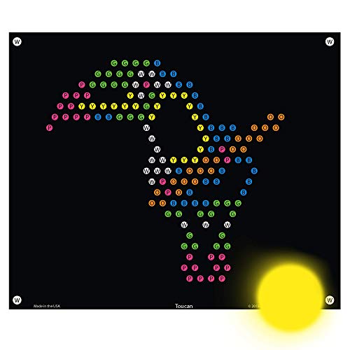 IllumiPeg Zoo Nachfüllvorlagen für Basic Fun Lite Brite Ultimate Classic (10 Blatt, 7 x 8) von IllumiPeg