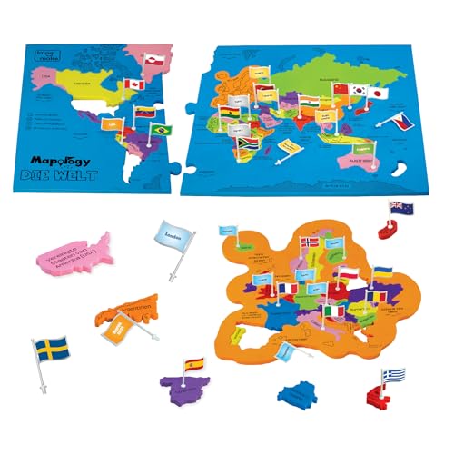 Imagimake Mapology Weltkarten-Puzzle mit Flaggen und Hauptstädten | 78-teiliges Mint- und Geographie-Lernspielzeug und Spiel für Kinder | Geschenk für Jungen und Mädchen im Alter von 5–12 Jahren Imagimake Mapology Weltkarten-Puzzle mit Flaggen und Hauptstädten | 78-teiliges Mint- und Geographie-Lernspielzeug und Spiel für Kinder | Geschenk für Jungen und Mädchen im Alter von 5–12 Jahren von Imagimake