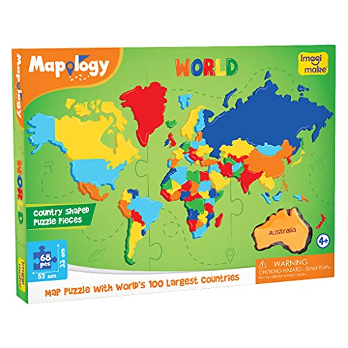 Imagimake: Mapology World- Weltkarte und ihre Länder- Lernhilfe & Lernspielzeug- Puzzle- für Kinder ab 4 Jahren Imagimake: Mapology World- Weltkarte und ihre Länder- Lernhilfe & Lernspielzeug- Puzzle- für Kinder ab 4 Jahren von Imagimake
