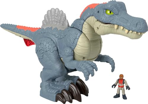 Imaginext Jurassic World Spielzeug-Dinosaurier, Ultra Snap Spinosaurus mit Licht, Geräuschen und Schnappbewegung, inklusive Figur für Kinder im Vorschulalter, HML41 von Fisher-Price