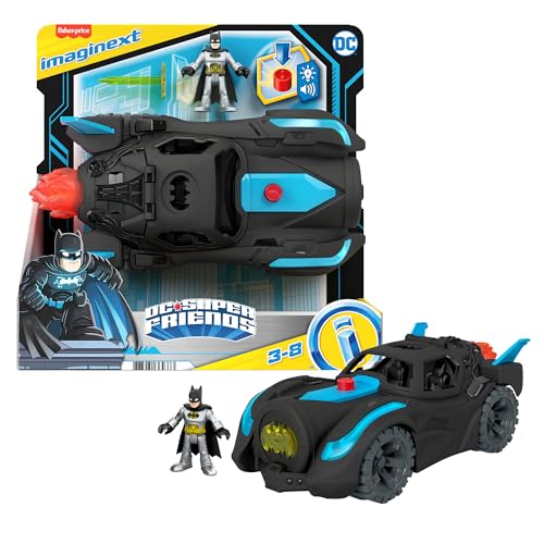 Fisher-Price Imaginext HGX96 - DC Super Friends Lights & Sounds Batmobile, Spielzeug ab 3 bis 8 Jahren Fisher-Price Imaginext HGX96 - DC Super Friends Lights & Sounds Batmobile, Spielzeug ab 3 bis 8 Jahren von Imaginext