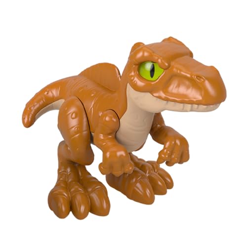 Imaginext Ersatzteil für Fisher-Price Jurassic World Dominion Dinosaurier-Spielset – HMJ79 ~ Ersatz bewegliche braune und hellbraune Baby Giganotosaurus Dinosaurier-Figur von Imaginext