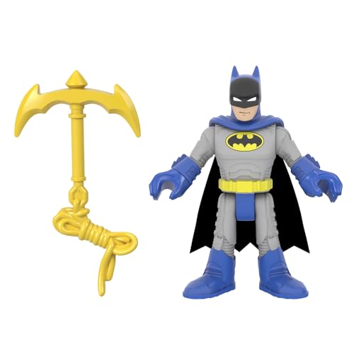 Imaginext Ersatzteil für Fisher-Price inspiriert von DC Superfriends Superhero Spielset GWP59 – inklusive beweglicher, beweglicher Batman-Figur mit Anzug, Umhang und Kampfausrüstung von Imaginext