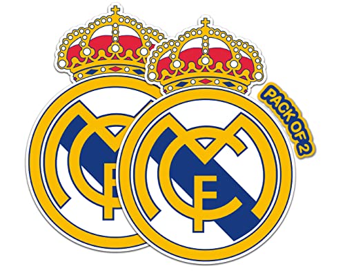 IMPERIAL VIBES Real Madrid Fußball Aufkleber - Vinyl Aufkleber für Auto, LKW und Van - Indoor und Outdoor für Laptop - Wasserdichter Aufkleber für Handy und Wasserflasche - Abnehmbarer IMPERIAL VIBES Real Madrid Fußball Aufkleber - Vinyl Aufkleber für Auto, LKW und Van - Indoor und Outdoor für Laptop - Wasserdichter Aufkleber für Handy und Wasserflasche - Abnehmbarer von Imperial Vibes