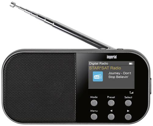 Imperial DABMAN 15 Taschenradio DAB+, UKW AUX Tastensperre, Weckfunktion, wiederaufladbar Anthrazit von Imperial