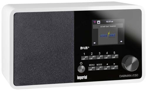 Imperial DABMAN i150 Internet Tischradio Internet, DAB+, UKW USB, WLAN, LAN, Internetradio Weiß von Imperial