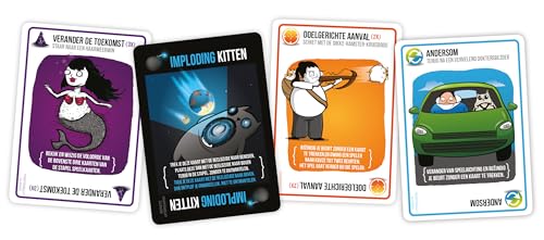 Imploding Kittens NL – Kartenspiel – Erweiterung für Exploding Kittens – Partyspiel – Für die ganze Familie [NL] von Exploding Kittens