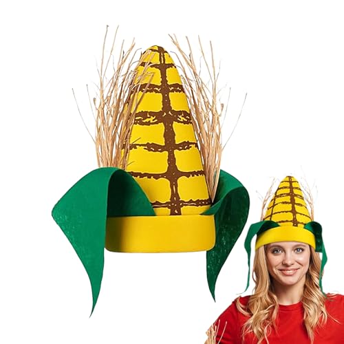Imtrub Cornhole Hut, grüne Blätter und braune Schalen, Maiskolben, 27,9 cm, lustige Lebensmittelbekleidung, Festival-Verkäufer, Lebensmittel, Mottoparty, Kostüm, Cosplay-Zubehör Imtrub Cornhole Hut, grüne Blätter und braune Schalen, Maiskolben, 27,9 cm, lustige Lebensmittelbekleidung, Festival-Verkäufer, Lebensmittel, Mottoparty, Kostüm, Cosplay-Zubehör von Imtrub