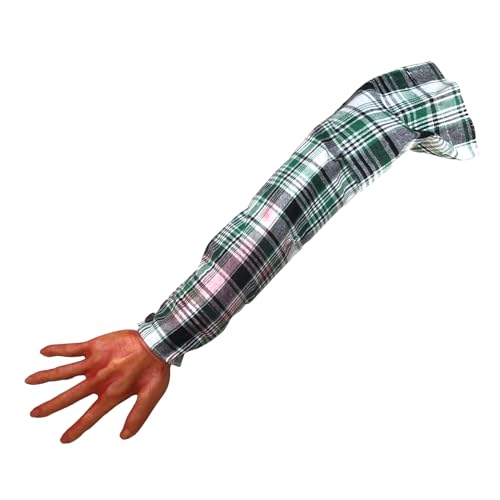 Imtrub Gefälschte Körperteile, 55,9 cm, abgetrennter Arm mit karierter Stoffhülle, wiederverwendbar, gruselige Halloween-Requisiten für Cosplay, Trickstreich, Film, Spukhaus Imtrub Gefälschte Körperteile, 55,9 cm, abgetrennter Arm mit karierter Stoffhülle, wiederverwendbar, gruselige Halloween-Requisiten für Cosplay, Trickstreich, Film, Spukhaus von Imtrub