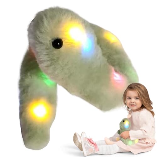 Imtrub Gefüllte Schlange für Kinder, Schlangen-Plüschtier, Schlangen-Plüschtier mit LED-Lichtern, Leuchtendes Stofftier, süßes, lustiges Schlangen-Plüschtier mit LED-Lichtern für Kinder, Weihnachten, von Imtrub