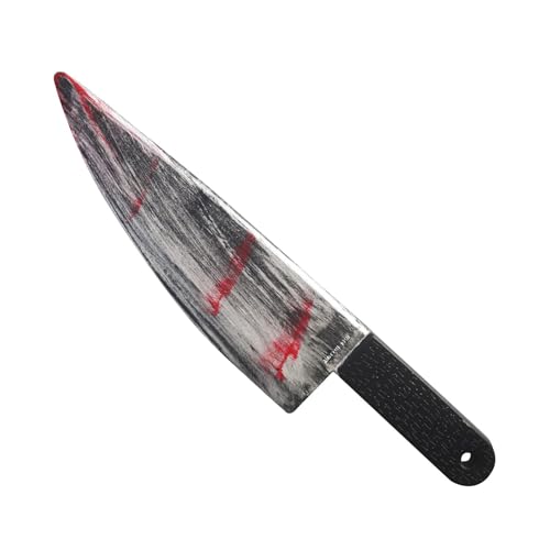 Imtrub Halloween Großes Blutiges Messer, Prop Dekoration Gefälschte Klinge Mit Blutflecken, Simulationsmesser Partydekoration, Messer Mit Blut Effekt, Halloween Requisiten von Imtrub