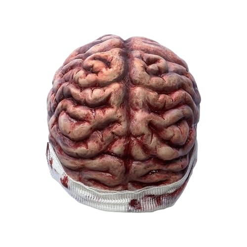 Imtrub Hut mit großem Gehirn, 3D-realistisches Horror-Design, Foto-Requisite, Partyzubehör, Cosplay-Zubehör für Männer und Frauen, Erwachsene, Festival, Komödie, Bühnenaufführung, Spukhaus Imtrub Hut mit großem Gehirn, 3D-realistisches Horror-Design, Foto-Requisite, Partyzubehör, Cosplay-Zubehör für Männer und Frauen, Erwachsene, Festival, Komödie, Bühnenaufführung, Spukhaus von Imtrub