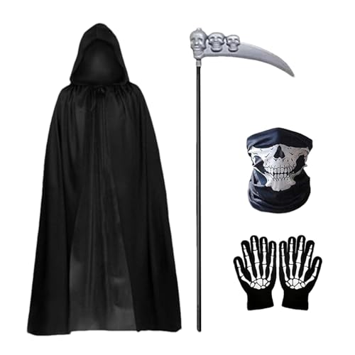 Imtrub Kapuzenumhang | Halloween-Vampir-Kapuzenumhang, Unisex, volle Länge, Bademäntel mit Handschuhen, verstellbar, Kostüme, für Maskerade, Geburtstag, Urlaub Imtrub Kapuzenumhang | Halloween-Vampir-Kapuzenumhang, Unisex, volle Länge, Bademäntel mit Handschuhen, verstellbar, Kostüme, für Maskerade, Geburtstag, Urlaub von Imtrub