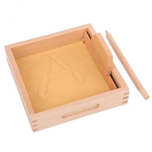 Imtrub Sandkasten,Tragbare Sandschale | Sandtablett-Spielset für Kinder, Alphabet- und Zahlenlern-Schreibübungen von Imtrub