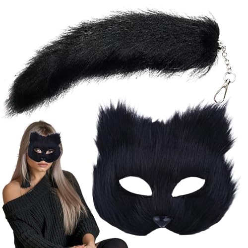 Imtrub Animal-Cosplay-Kostüm-Set – Animal-Schwanz-Set – Rollenspiel-Animal-Outfit-Kostüm für Damen, Karneval von Imtrub