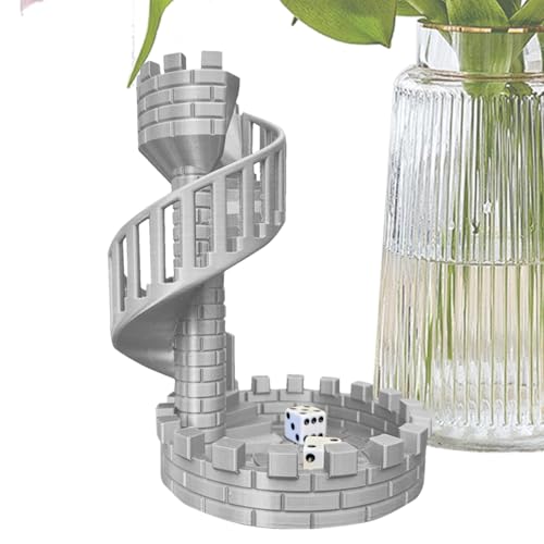 Würfelturm, Würfelturm Mit Tablett Für Rollenspiele, Würfelturmschloss, Würfelturm Für Tabletop Spiele, Dekorativer Würfelturm Castle Tray Tower Für Spieleabend von Imtrub