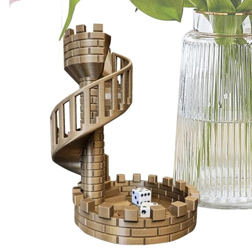 Würfelturm, Würfelturm Mit Tablett Für Rollenspiele, Würfelturmschloss, Würfelturm Für Tabletop Spiele, Dekorativer Würfelturm Castle Tray Tower Für Spieleabend von Imtrub