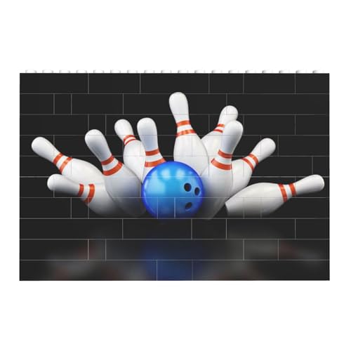 Bowling-Flasche-Druck, Baustein-Block-Puzzles Puzzles Spielzeug Familienspiel von InOmak