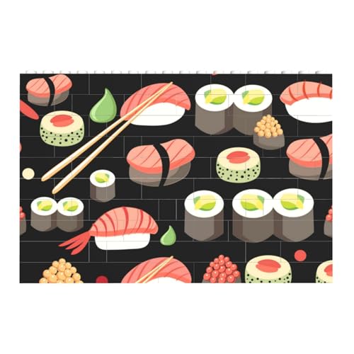 Japanische Sushi-Küche, Baustein-Block-Puzzles Puzzles Spielzeug Familienspiel von InOmak