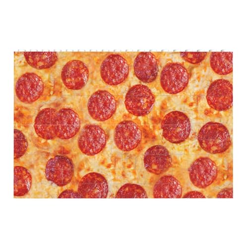 Pizza Peperoni 3D-Modell, Baustein-Block-Puzzles Puzzles Spielzeug Familienspiel von InOmak