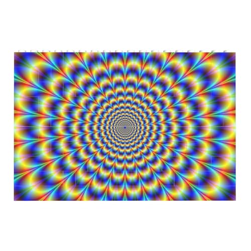 Spiralförmige optische Täuschung, Gif, Baustein-Block-Puzzles Puzzles Spielzeug Familienspiel von InOmak