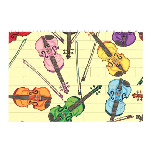 Violine Musik Note, Baustein-Block-Puzzles Puzzles Spielzeug Familienspiel von InOmak