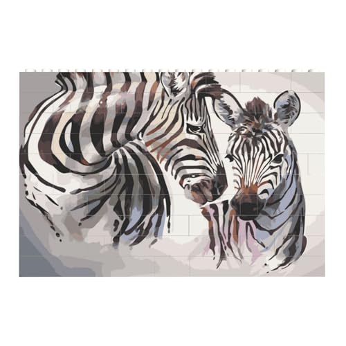 Zebras süß, Baustein-Block-Puzzles Puzzles Spielzeug Familienspiel von InOmak