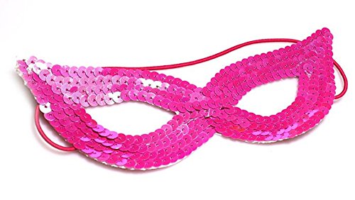 Inception Pro Infinite Maske - Fuchsia Farbe - Karneval - Halloween - Venetian - Frau - Pailletten von Inception Pro Infinite