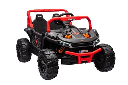 UTV-Small Elektroauto für Kinder, 12 V, Schwarz, 1-Sitzer, RC, 1 bis 4 Jahre von Indalchess