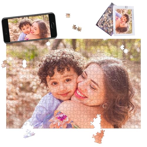 Fotopuzzle selbst gestalten,Puzzle personalisiert mit eigenem Bild,personalisiertes Fotopuzzle für Erwachsene, Freunde, Bilderpuzzle, personalisierte Geschenke- 1000 Teile Puzzle von Infiher