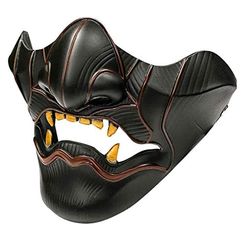 Infinity Gauntlet Ghost of Tsushima Maske Jin Sakai Gosaku Samurai Cosplay Ritter Dämon Maske Harz Halbgesichtsmaske Halloween Cosplay Party Requisiten für Erwachsene von Infinity Gauntlet