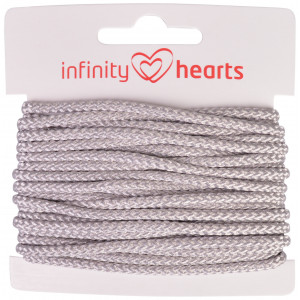 Infinity Hearts Anorakschnur Polyester 3mm 02 Grau - 5m von Infinity Hearts