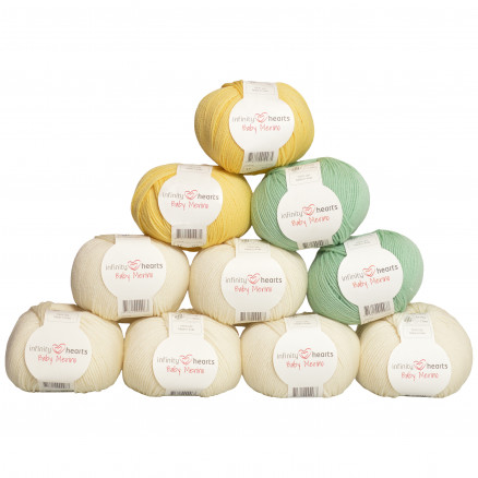 Infinity Hearts Baby Merino Farbpackung 20 Babygelb und -grün - 10 Stk Infinity Hearts Baby Merino Farbpackung 20 Babygelb und -grün - 10 Stk von Infinity Hearts