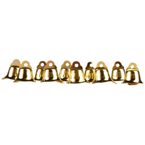 Infinity Hearts Glocken / Weihnachtsglocken Gold 15mm - 10 Stk von Infinity Hearts