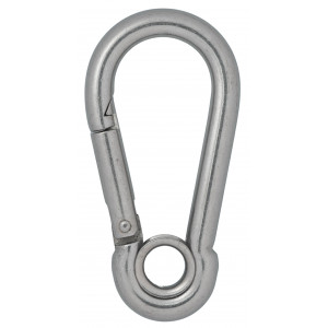 Infinity Hearts Feuerwehrhaken/Karabiner mit Auge Edelstahl Silber 100 von Infinity Hearts