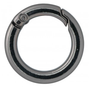 Infinity Hearts O-Ring/Endlos Ring mit Öffnung Messing Gunmetal Ø23,5m von Infinity Hearts