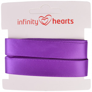 Infinity Hearts Satinband beidseitig 15mm 465 Lila - 5m von Infinity Hearts