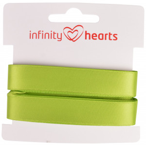 Infinity Hearts Satinband beidseitig 15mm 551 Grün - 5m von Infinity Hearts