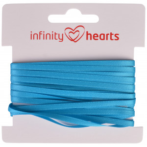 Infinity Hearts Satinband beidseitig 3mm 325 Türkis- 5m von Infinity Hearts